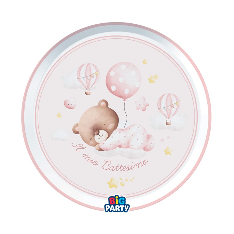 BATTESIMO BABY BEAR ROSA