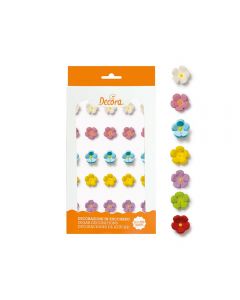 DECORAZIONI IN ZUCCHERO FIORELLINI PICCOLI ASSORTITI PZ.30