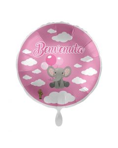 PALLONCINO MYLAR BENVENUTA ELEFANTINO ROSA