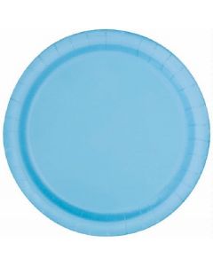 PIATTINI MONOCOLORE 17CM CELESTE PZ.20