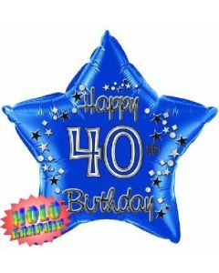 PALLONCINO MYLAR 40TH BIRTHDAY