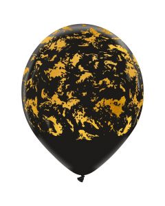 PALLONCINI LATTICE 12" GOLD FLAKES PZ.100