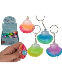 PORTACHIAVI IN GOMMA A FORMA DI CONCHIGLIA