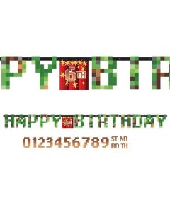 FESTONE HAPPY BIRTHDAY VIDEOGAME MINECRAFT
