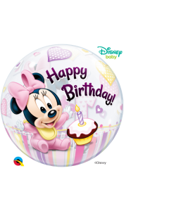 BUBBLE MINNIE BABY 1ST BIRTHDAY