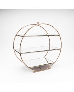 ALZATINA 3 PIANI TONDA ORO 40CM 