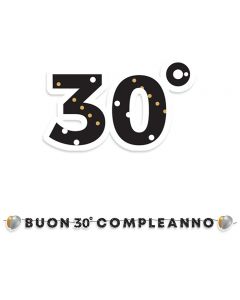 FESTONE KIT SCRITTA MAXI BUON 30°COMPLEANNO
