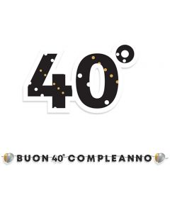 FESTONE KIT SCRITTA MAXI BUON 40°COMPLEANNO