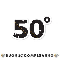 FESTONE KIT SCRITTA MAXI BUON 50°COMPLEANNO