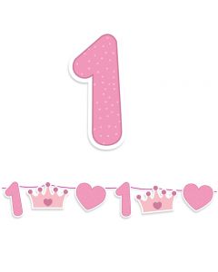 FESTONE KIT MAXI 1°COMPLEANNO ROSA