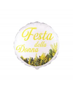 PALLONCINO MYLAR TONDO 18" FESTA DELLA DONNA