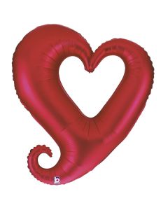 PALLONCINO MYLAR SUPERSHAPE CUORE STILIZZATO SATIN LV