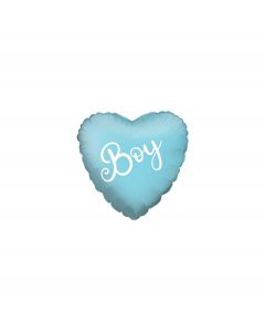 PALLONCINI MICRO SHAPE CUORE 4" BOY PZ.5