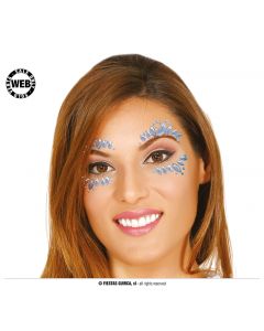 GIOIELLI ADESIVI ARGENTO PER IL VISO