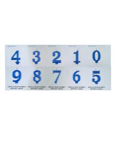 CANDELINE NUMERICHE BLU SATINATO
