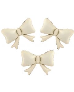 PALLONCINO FOIL FIOCCO BEIGE 3PZ