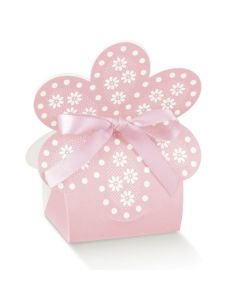 SCATOLINA BORSA FIORE ATELIER ROSA 6x4x11cm PZ.10