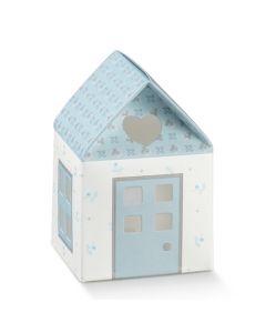 SCATOLINA CASETTA BLOOM CELESTE PZ.10 5,5x5,5x8cm   17502