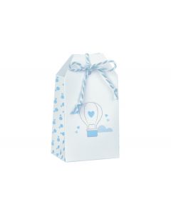 SCATOLINA TAG BALLOON AZZURRO 5,5x3,5x10cm  PZ.10  17815C