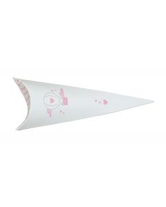 SCATOLINA CONO BALLOON ROSA 19cm PZ.10