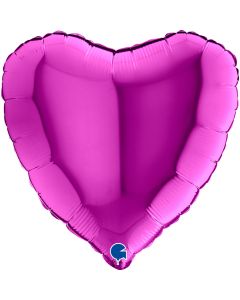 CUORE MYLAR 18" FUCSIA