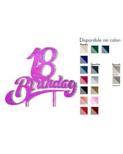 Cake Topper 18th Birthday Plex