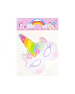 MASCHERE IN CARTONCINO UNICORNO PZ.6