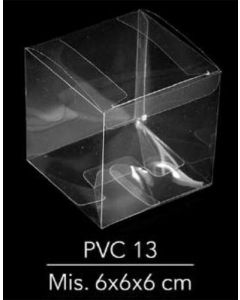 SCATOLINA PORTACONFETTI PVC13 6x6x6CM PZ.10