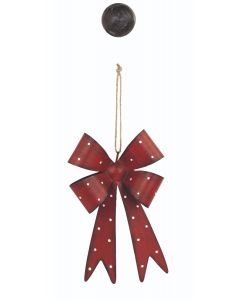 FIOCCO IN METALLO ROSSO PICCOLO