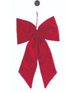 FIOCCO IN VELLUTO ROSSO DA APPENDERE 