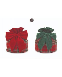 SACCOCCIO FIOCCO ROSSO E VERDE