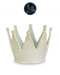 CORONA PORTA CANDELA CHAMPAGNE 