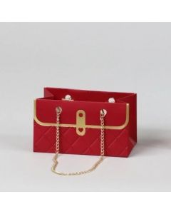 BORSINA CARTA IMPERMEABILE PER 2 VASI CON MANICI CATENELLA 10PZ. LV