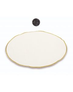 SOTTOPIATTO IN VELLUTO BURRO 