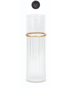 VASO VETRO ANELLO ORO 