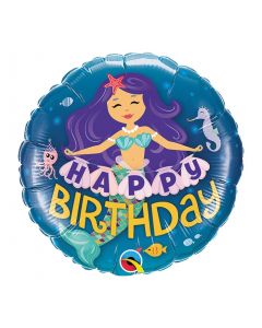 PALLONCINO MYLAR TONDO HAPPY BIRTHDAY