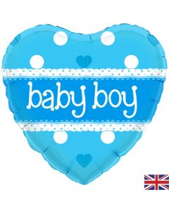 PALLONCINO MYLAR CUORE BABY BOY