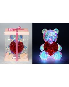 ORSETTO LED CON CUORE 30CM LV