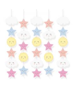 FESTONE STELLE SOLE E NUVOLETTE