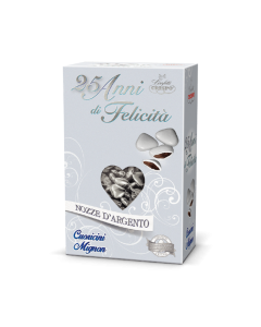 CRISPO 25 ANNI DI FELICITA' CUORICINI MIGNON ARGENTO 500GR