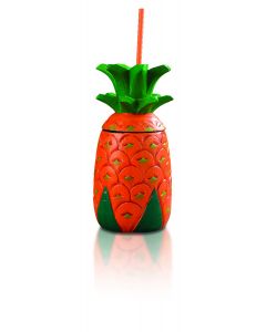 PORTA BICCHIERE COCKTAIL ANANAS IN LEGNO