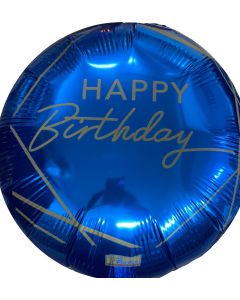 PALLONCINO MYLAR 18" HAPPY BIRTHDAY BLUE