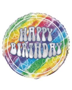 PALLONCINO MYLAR HAPPY BIRTHDAY HIPPY