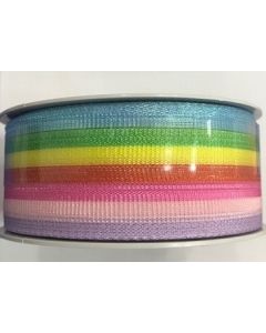 NASTRO IN TESSUTO ARCOBALENO 40MM