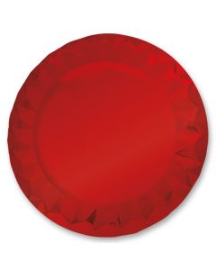 SOTTOPIATTI DIAMOND ROSSO METAL PZ.5