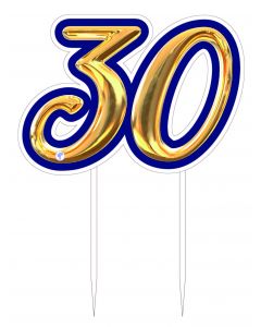 CAKE TOPPER PLEX 30 BLU ORO DF