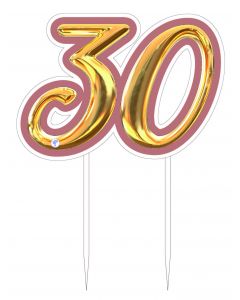 CAKE TOPPER PLEX 30 ROSA ORO DF