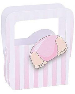 SACCHETTINO BORSA CON BIMBA ROSA 6x4cm 20PZ