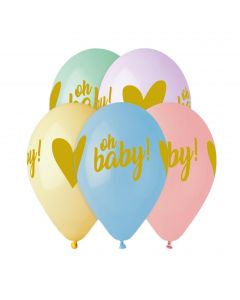 PALLONCINI 12" OH BABY! GOLD