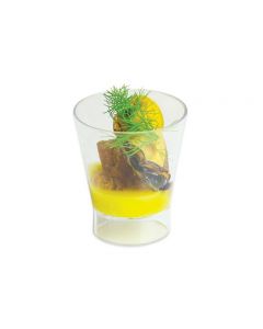 12 BICCHIERINI CONICI FINGER FOOD IN PLASTICA TRASPARENTI 74010